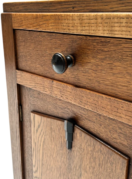 Two Art Deco Amsterdamse School Nightstands or Bedside Tables, 1920s